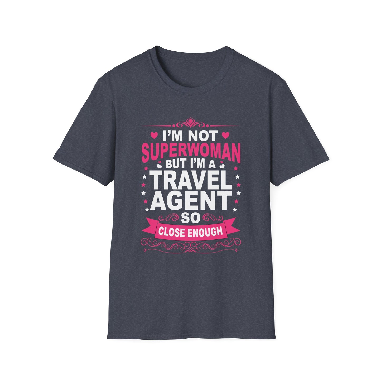 Travel Agent T-Shirt — "Super Woman 2 Travel Agent" Graphic Tee