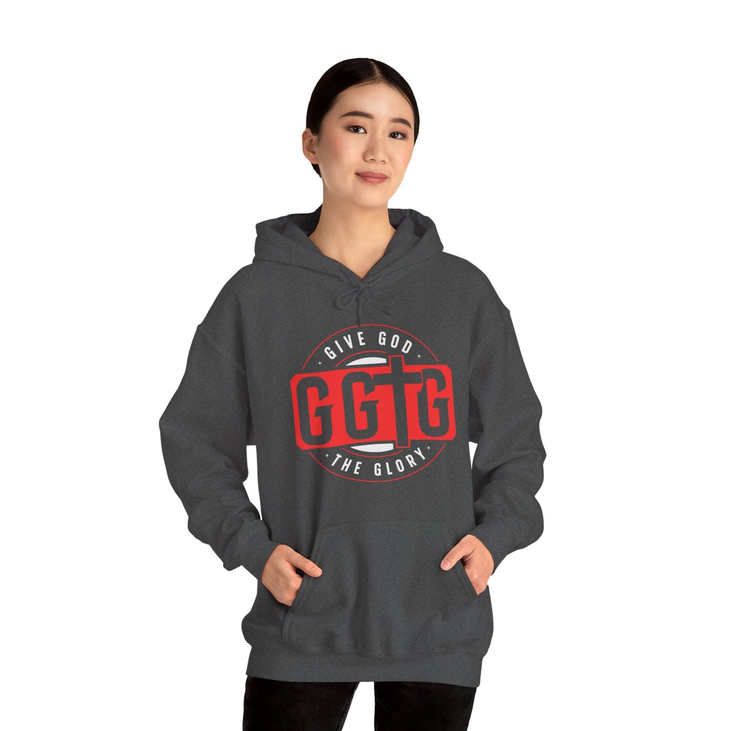 Give God the Glory Unisex Hooded Sweatshirt - Inspirational Comfort Wear