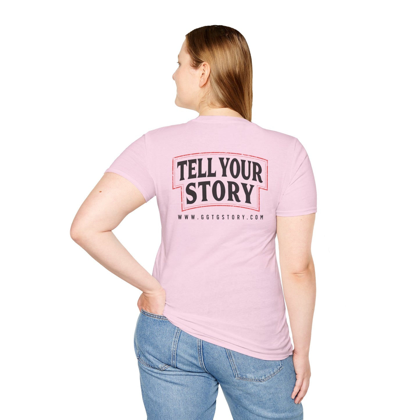 Unisex Inspirational T-Shirt - 'Give God the Glory' & 'Tell Your Story'