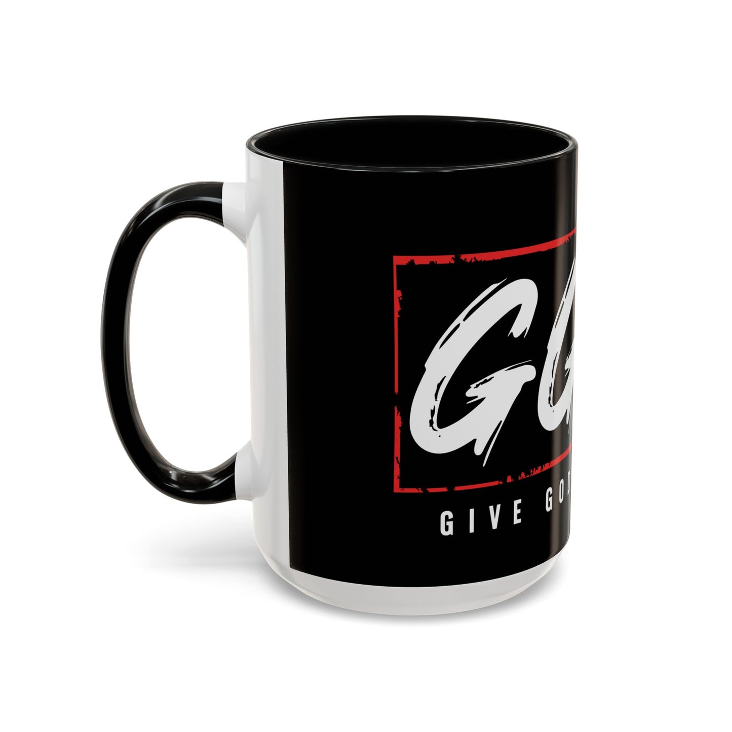 Inspirational Accent Coffee Mug - "Give God the Glory" - Perfect for Faith-Based Gifts