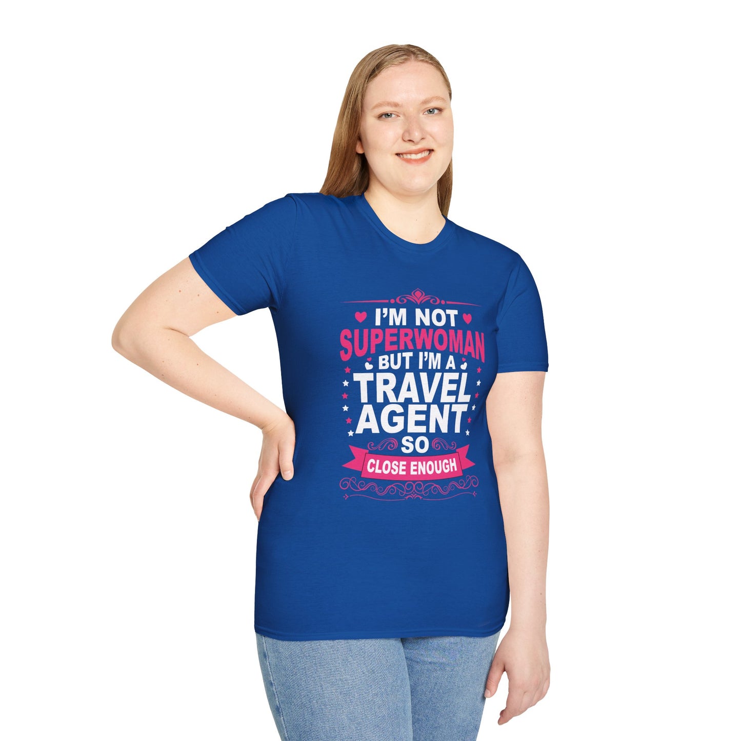 Travel Agent T-Shirt — "Super Woman 2 Travel Agent" Graphic Tee