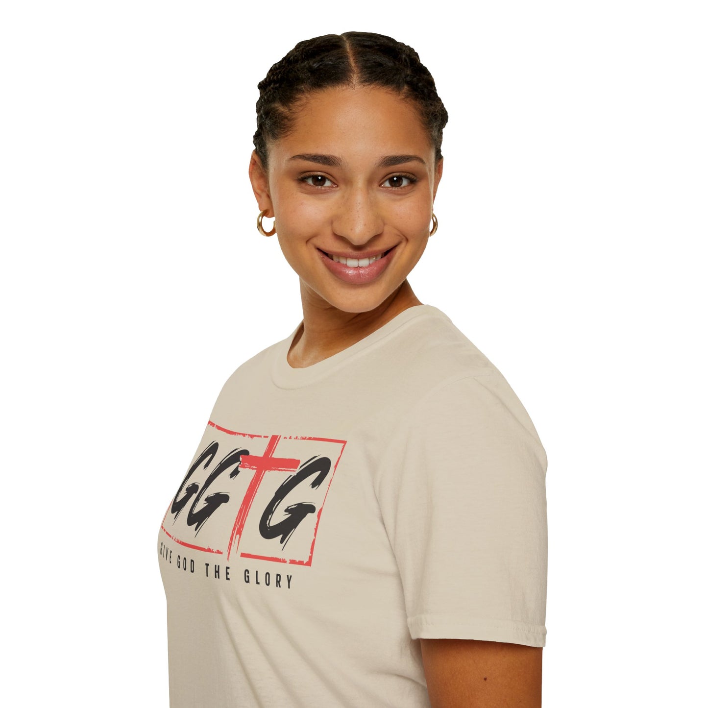 Unisex Inspirational T-Shirt - 'Give God the Glory' & 'Tell Your Story'