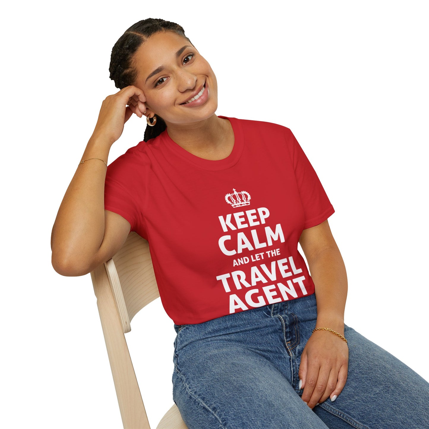 Travel Agent T-Shirt — "Keep Calm 2 - Travel Agent" Graphic Tee