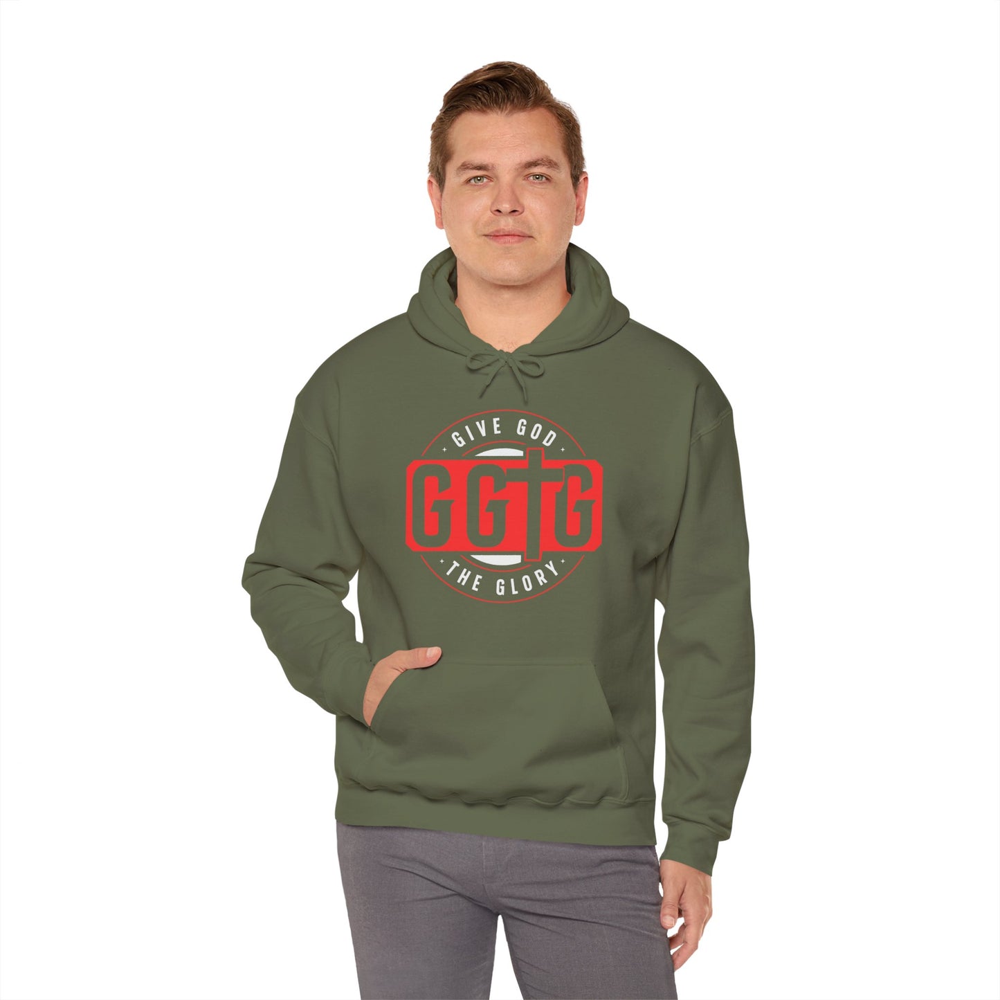 Give God the Glory Unisex Hooded Sweatshirt - Inspirational Comfort Wear