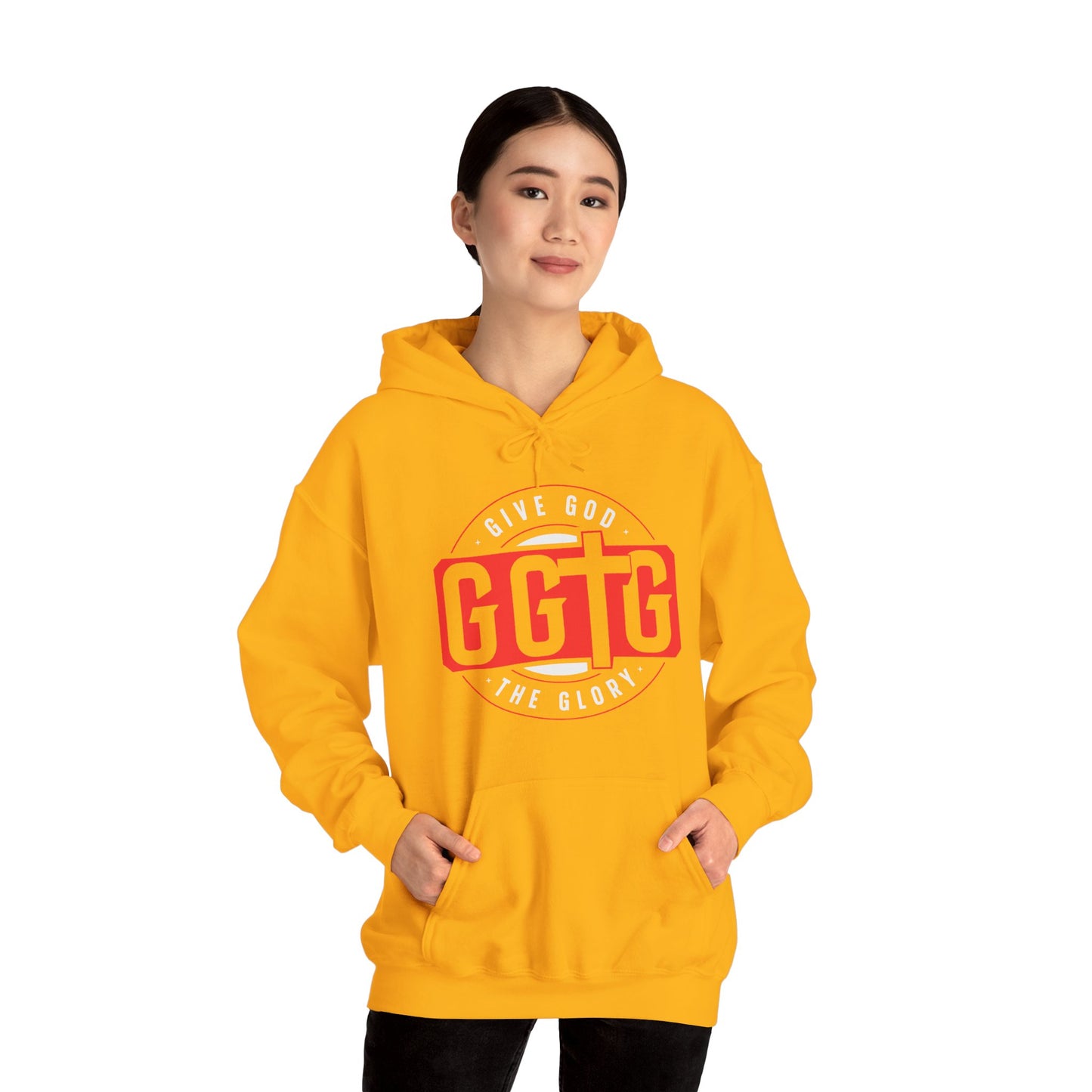 Give God the Glory Unisex Hooded Sweatshirt - Inspirational Comfort Wear