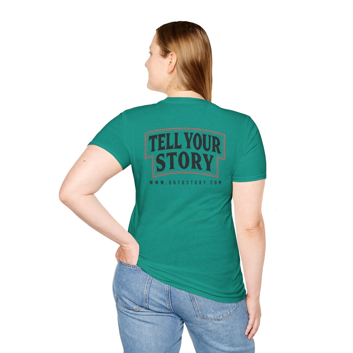 Unisex Inspirational T-Shirt - 'Give God the Glory' & 'Tell Your Story'