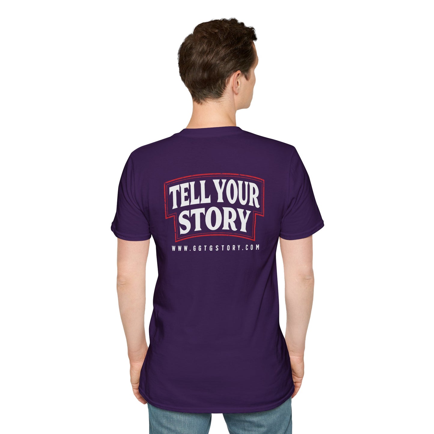 Unisex Softstyle T-Shirt - 'Give God the Glory & Tell Your Story' Inspirational Tee