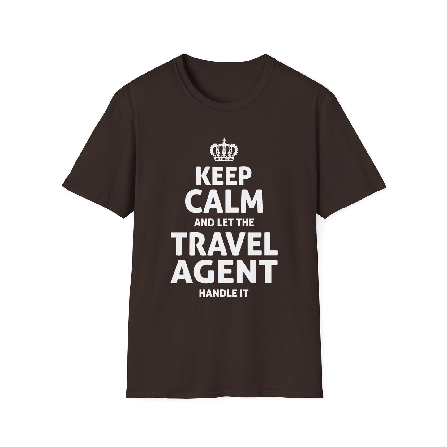 Travel Agent T-Shirt — "Keep Calm 2 - Travel Agent" Graphic Tee