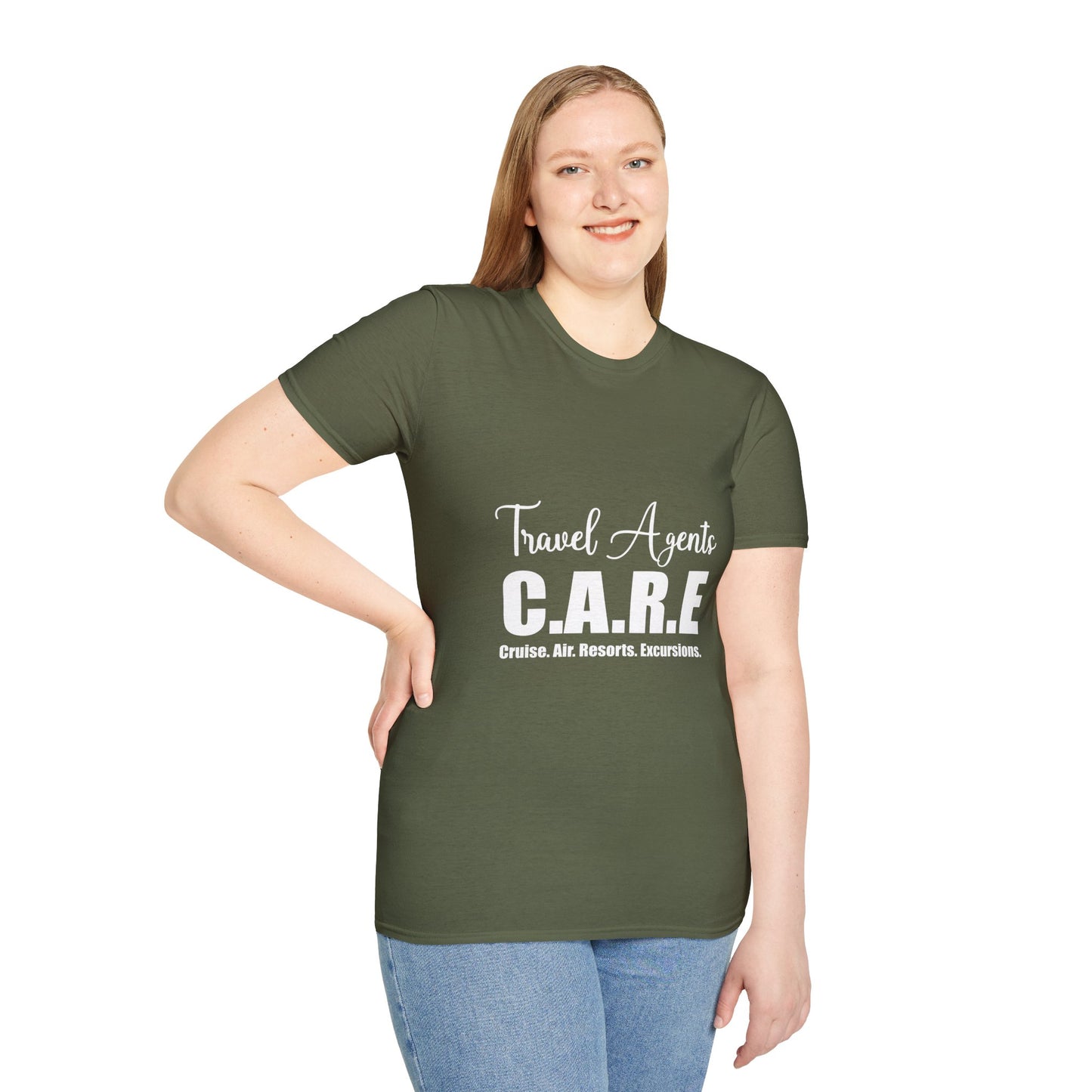Travel Agent T-Shirt — " CARE Travel Agent" Graphic Tee
