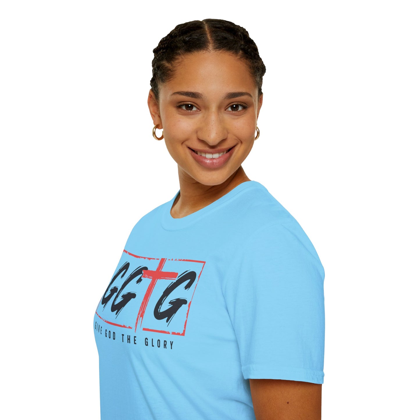 Unisex Inspirational T-Shirt - 'Give God the Glory' & 'Tell Your Story'