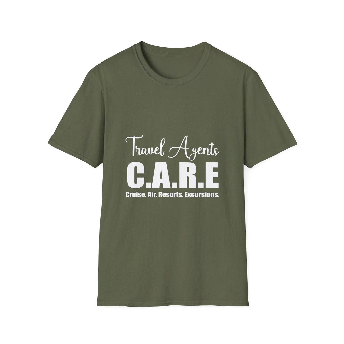 Travel Agent T-Shirt — " CARE Travel Agent" Graphic Tee