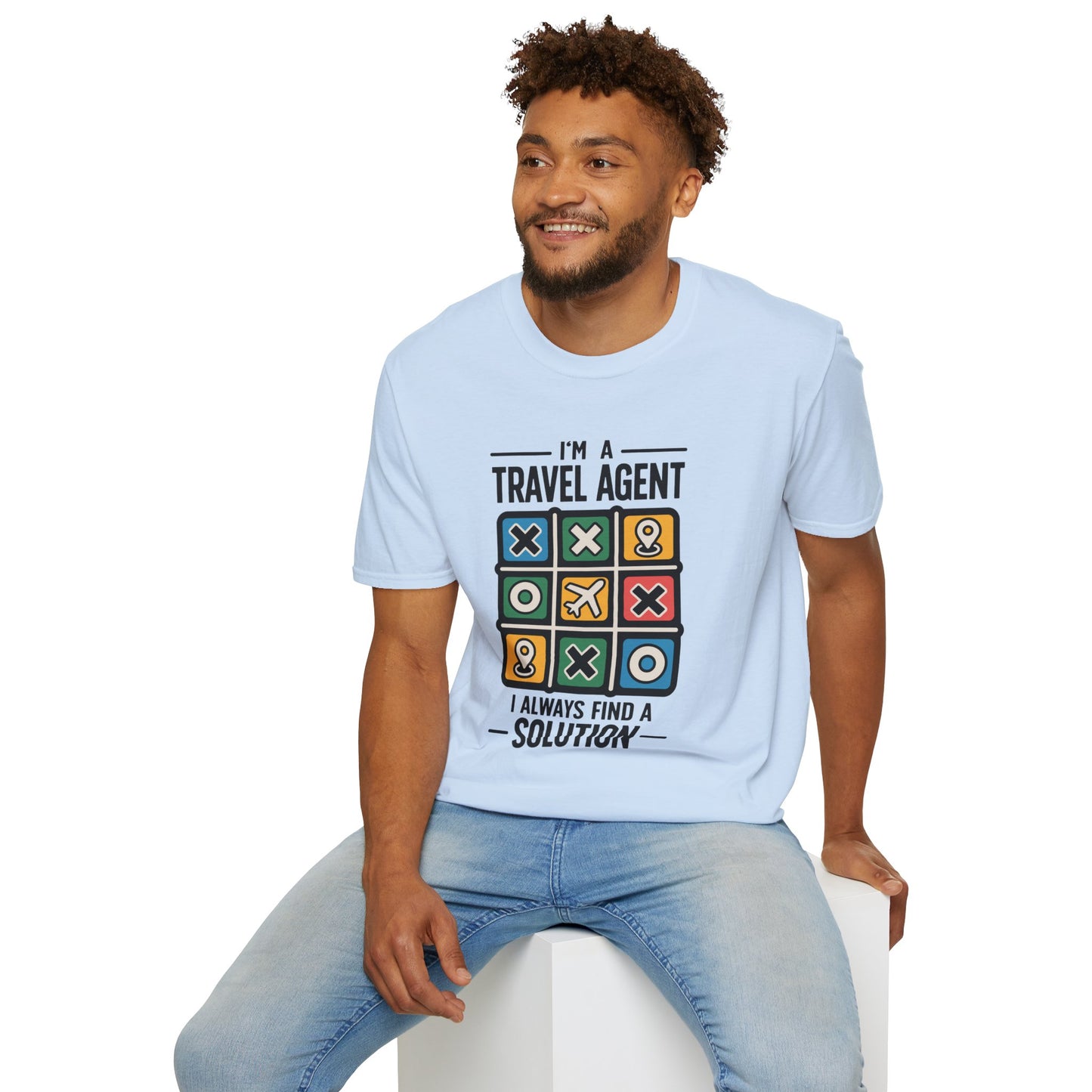 Travel Agent T-Shirt — "I’m a Travel Agent I Always Find a Solution" Graphic Tee