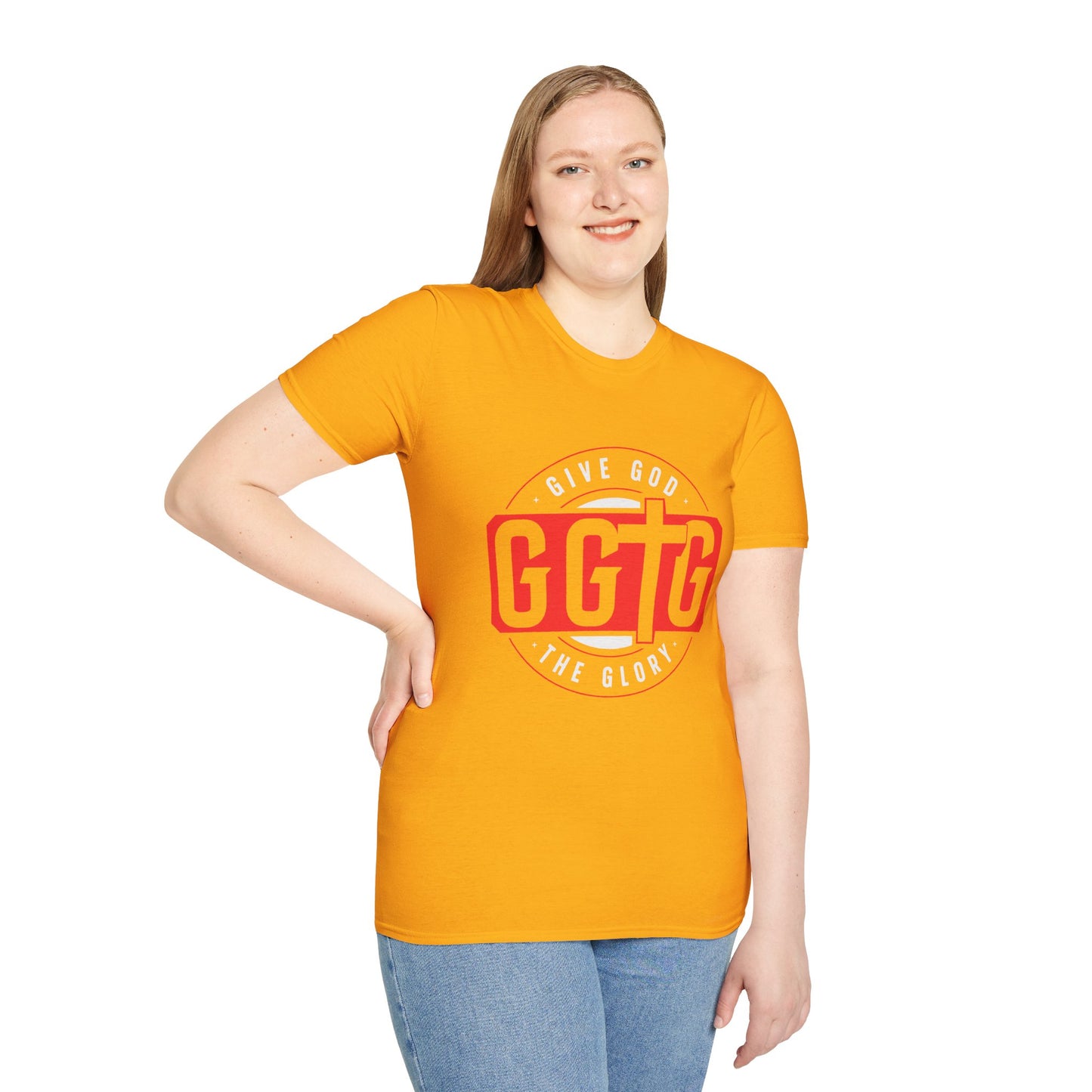 Unisex Softstyle T-Shirt - 'Give God the Glory & Tell Your Story' Inspirational Tee