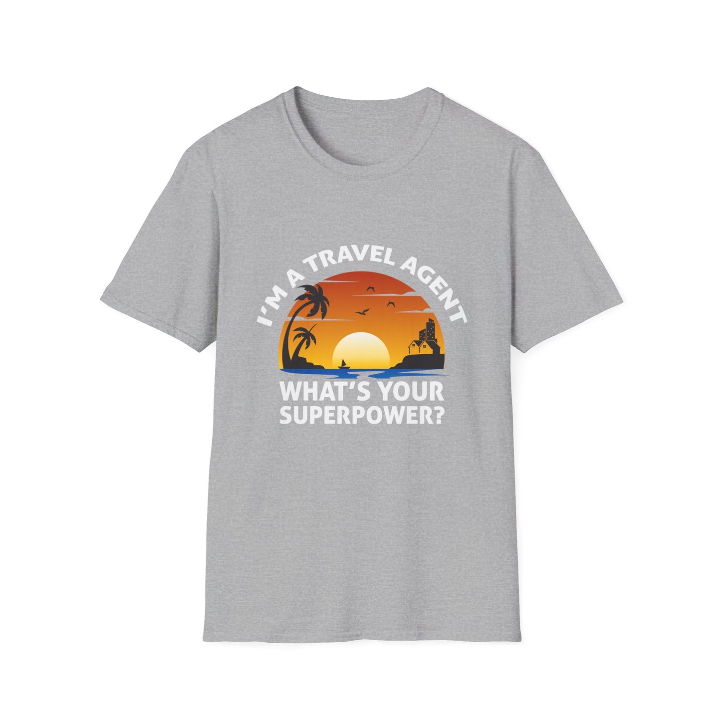 Travel Agent T-Shirt — "Super Power - Travel Agent" Graphic Tee