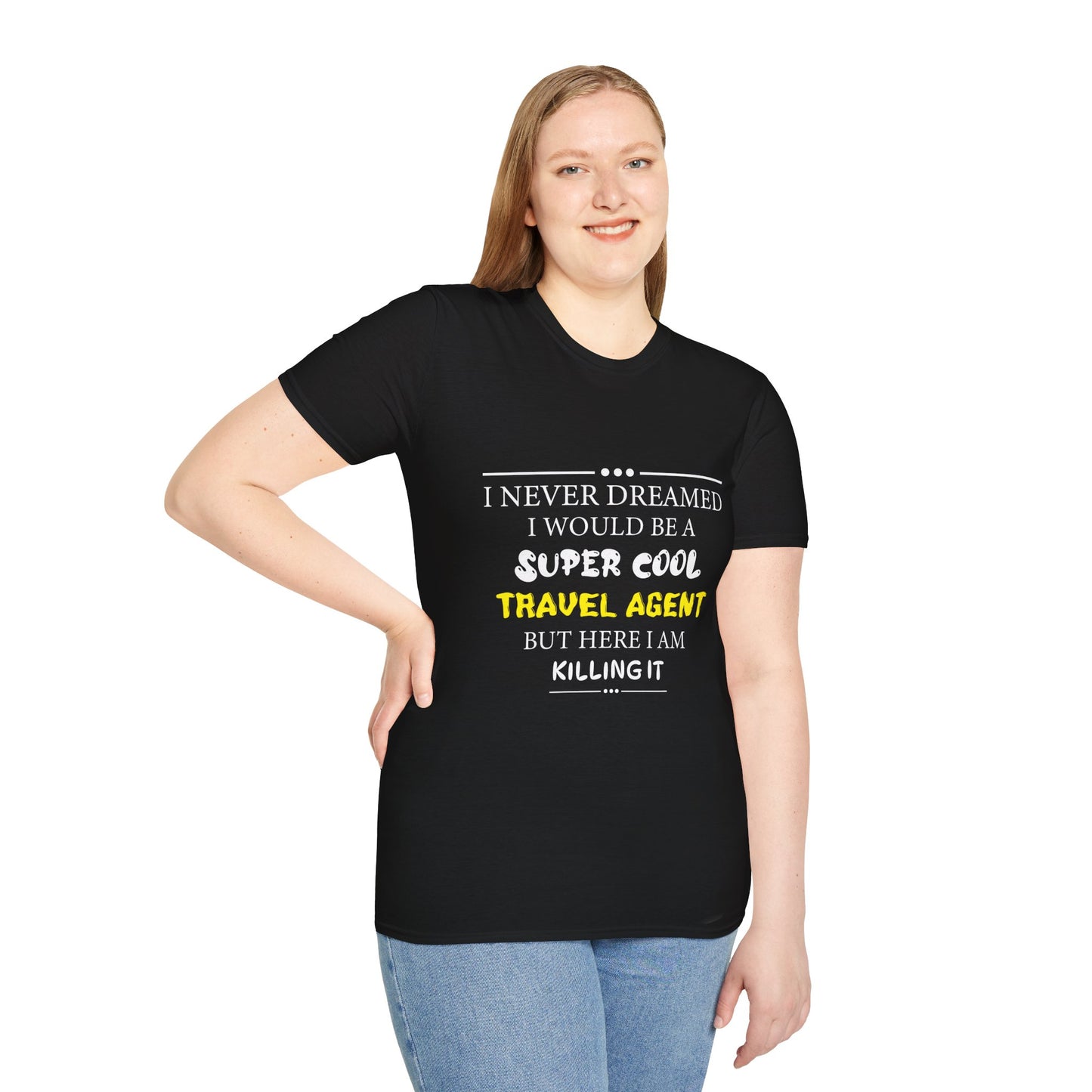 Travel Agent T-Shirt — "Super Cool - Travel Agent" Graphic Tee