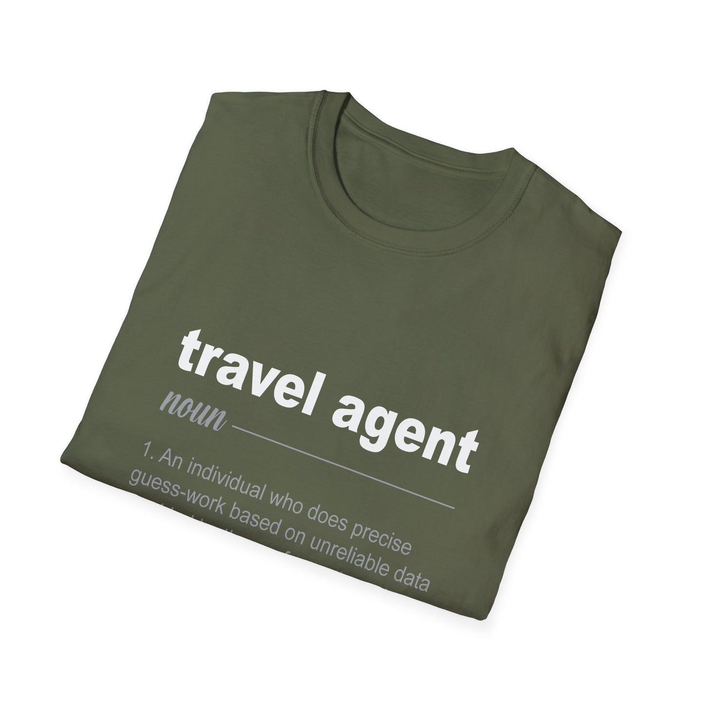 Travel Agent T-Shirt — "Noun - Travel Agent" Graphic Tee