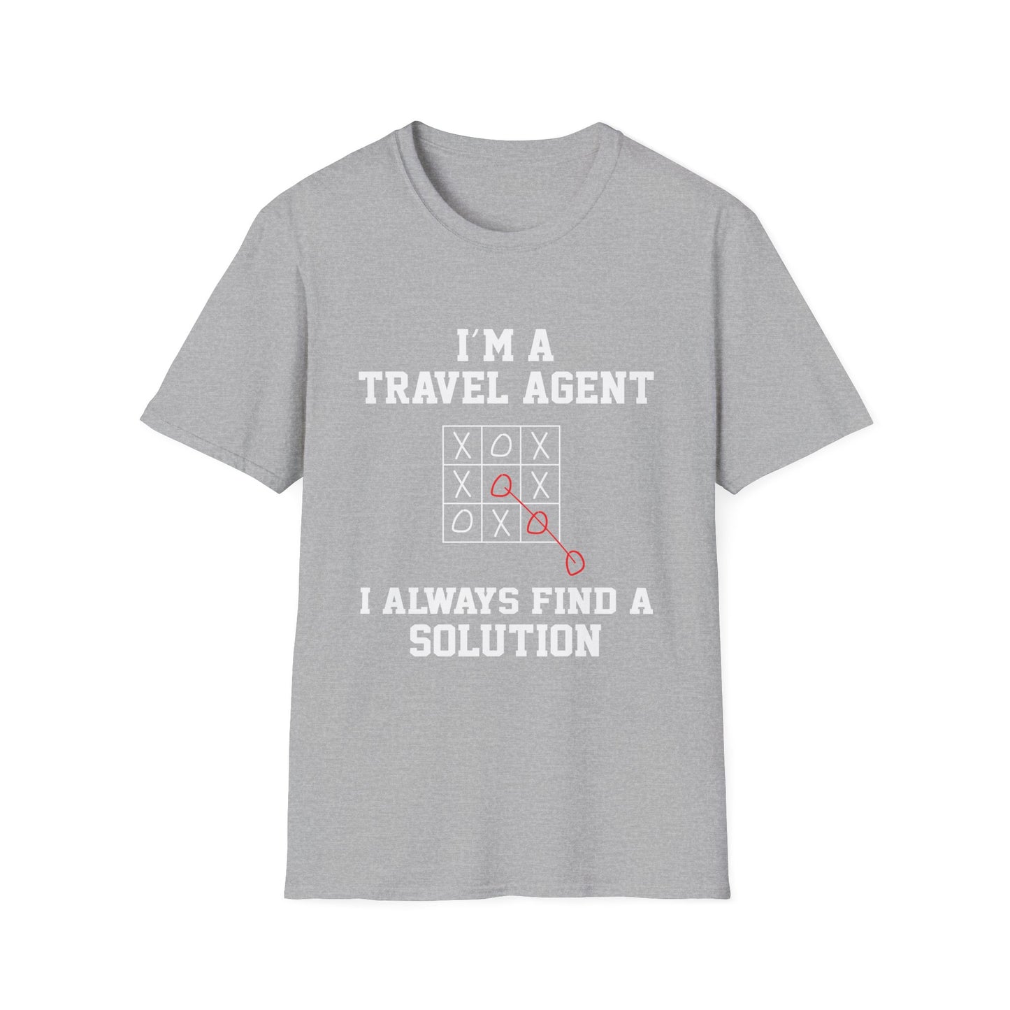 Travel Agent T-Shirt — "Always Find a Solution Travel Agent" Graphic Tee