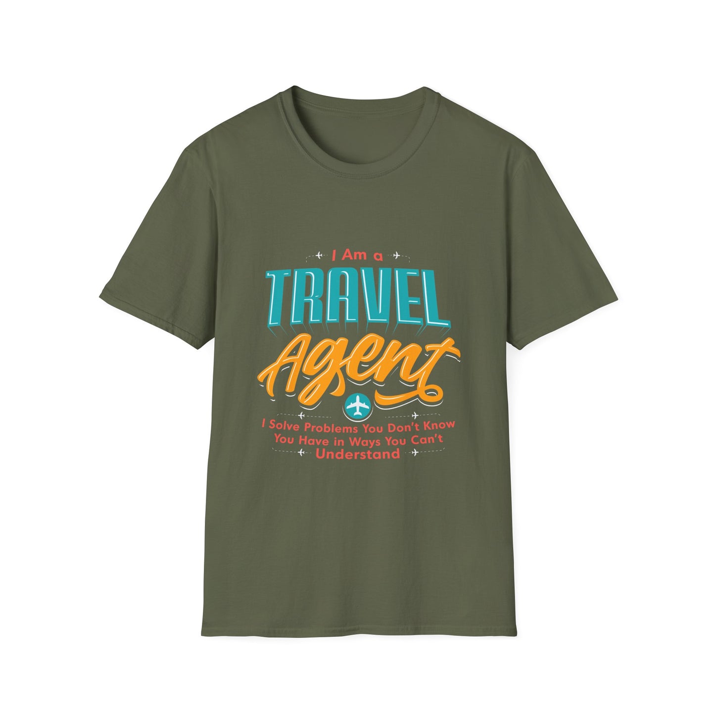 Travel Agent T-Shirt — "Travel Agent  I Solve Problems" Graphic Tee