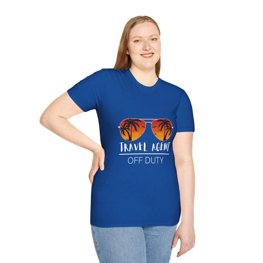 Travel Agent T-Shirt — "Off Duty - Travel Agent" Graphic Tee