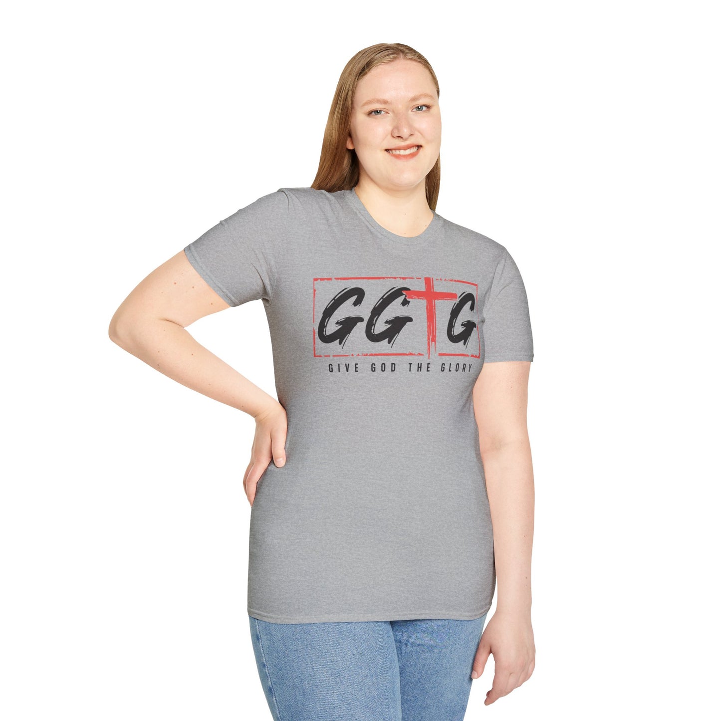 Unisex Inspirational T-Shirt - 'Give God the Glory' & 'Tell Your Story'