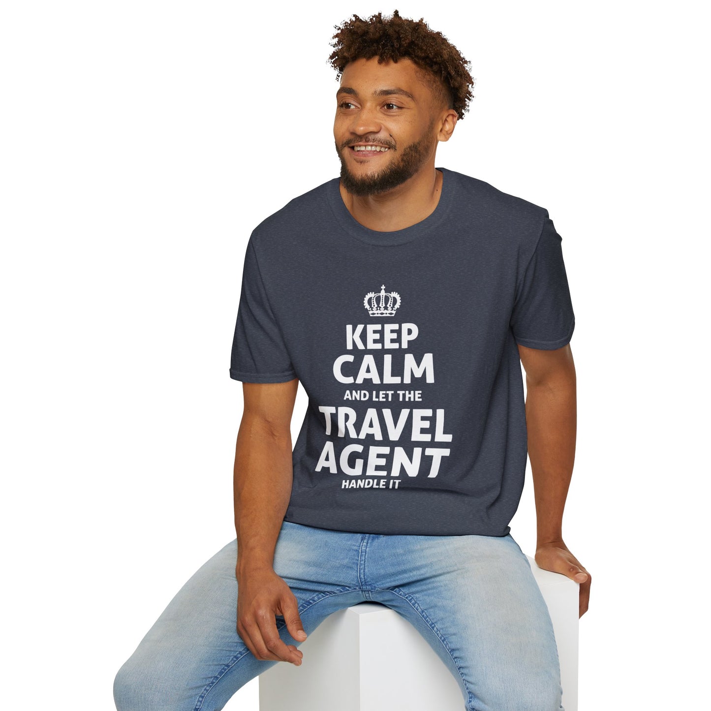 Travel Agent T-Shirt — "Keep Calm 2 - Travel Agent" Graphic Tee