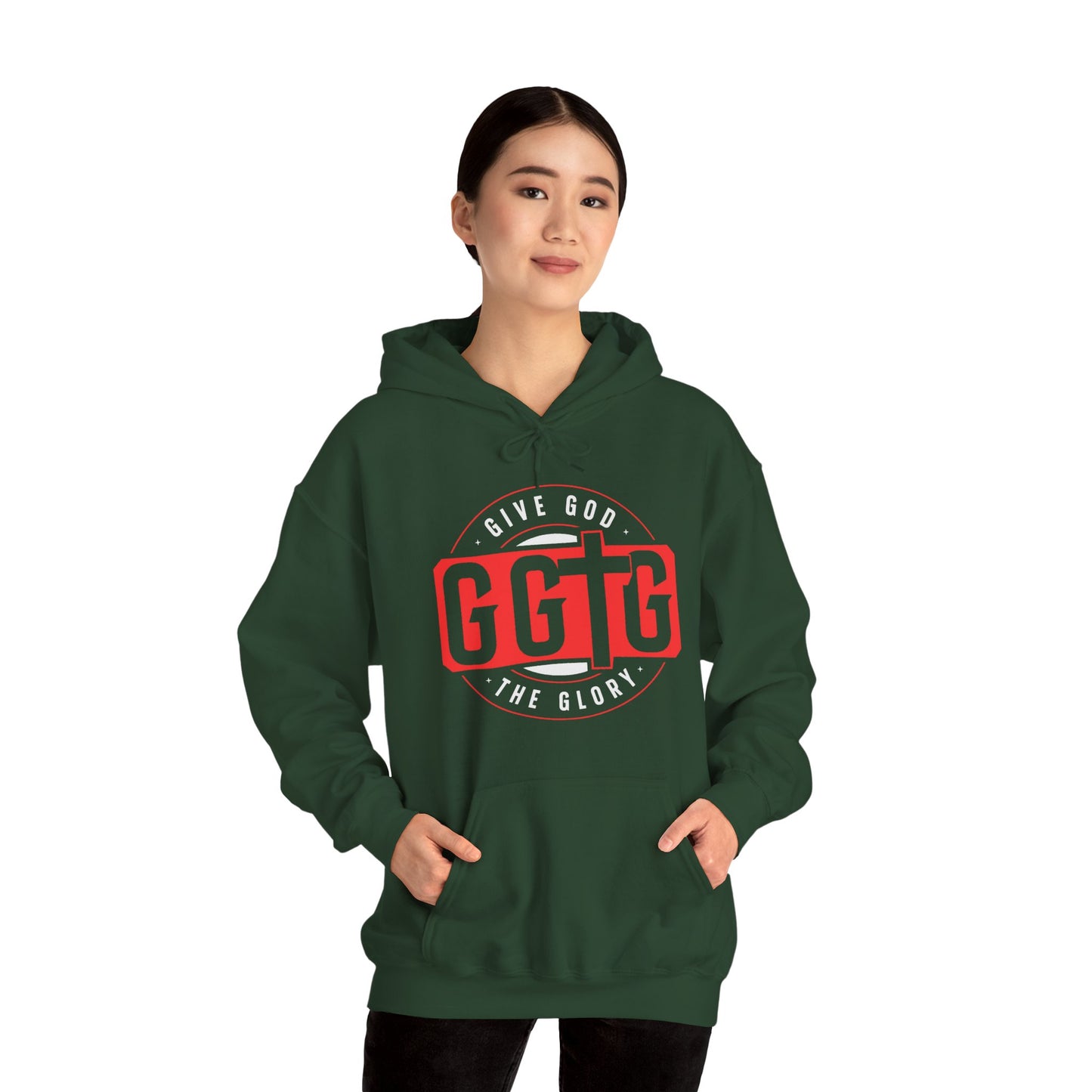 Give God the Glory Unisex Hooded Sweatshirt - Inspirational Comfort Wear