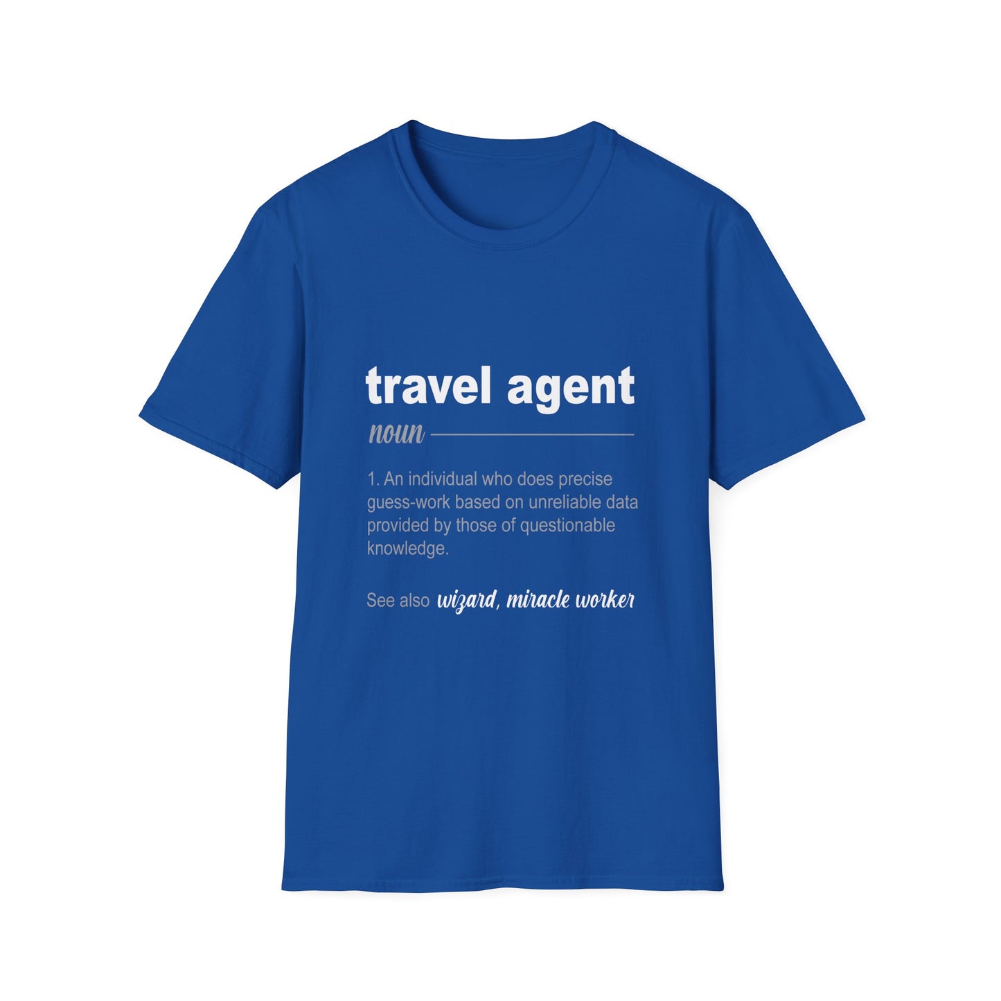 Travel Agent T-Shirt — "Noun - Travel Agent" Graphic Tee