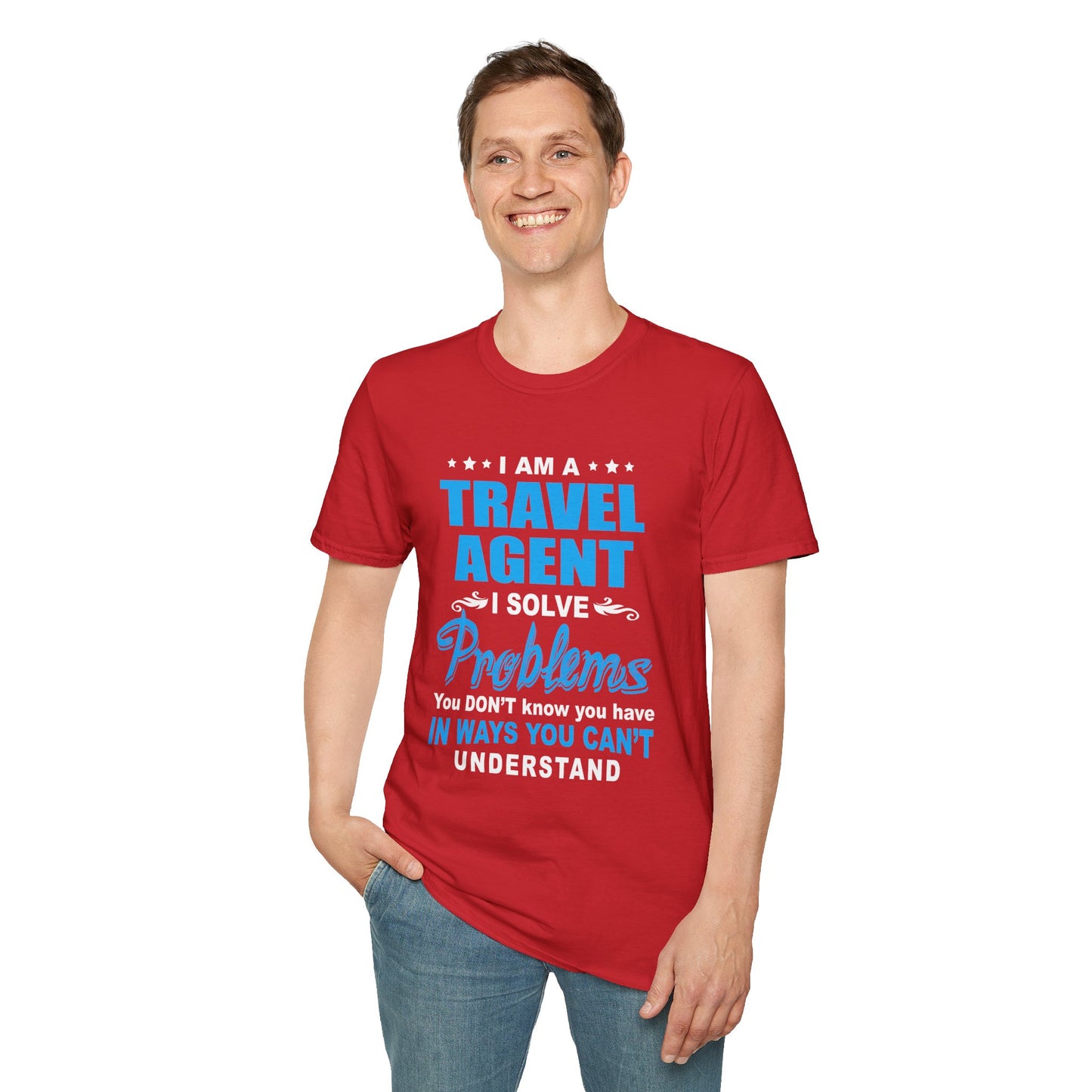 Travel Agent T-Shirt — "Solve Problems Travel Agent" Graphic Tee