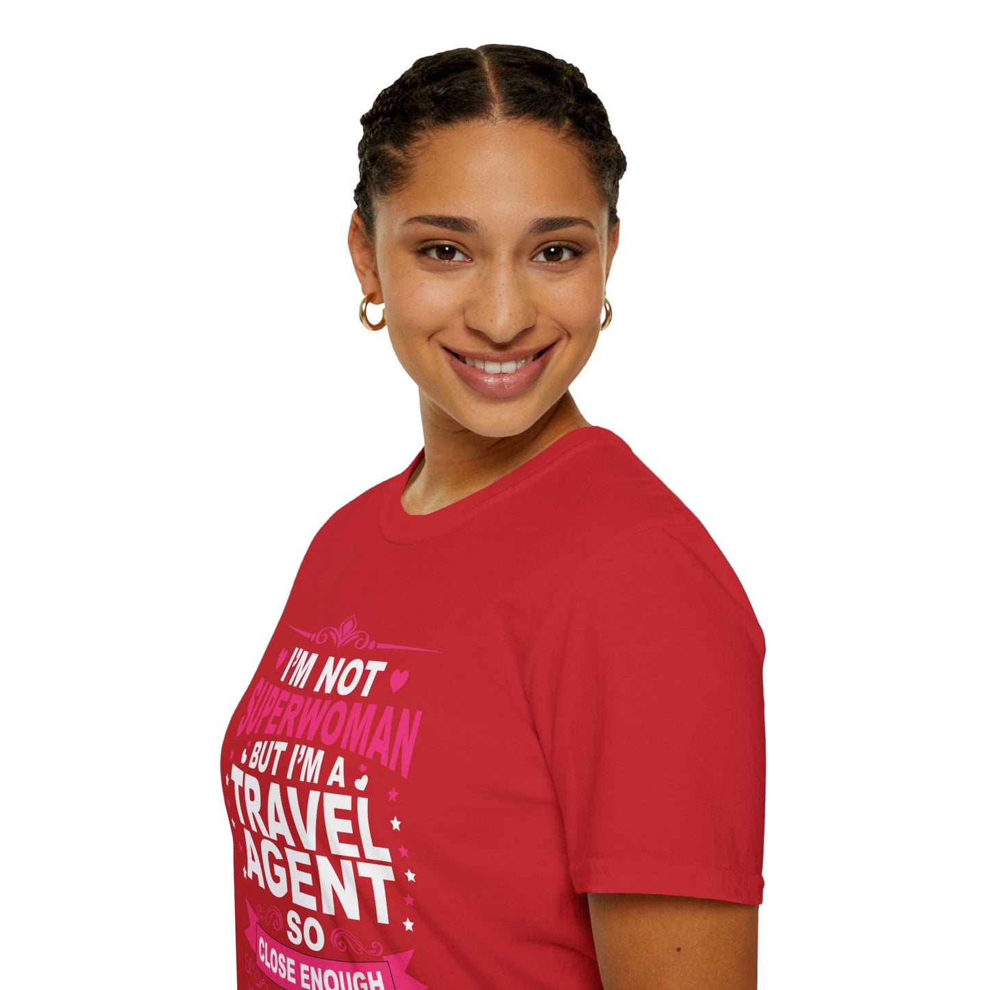 Travel Agent T-Shirt — "Super Woman 2 Travel Agent" Graphic Tee