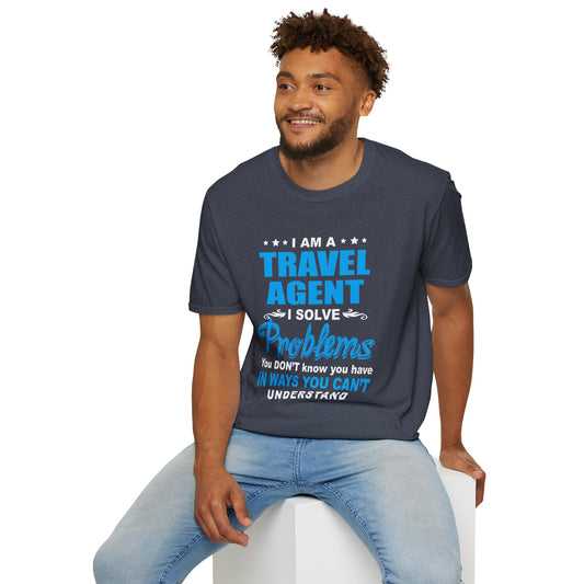 Travel Agent T-Shirt — "Solve Problems Travel Agent" Graphic Tee