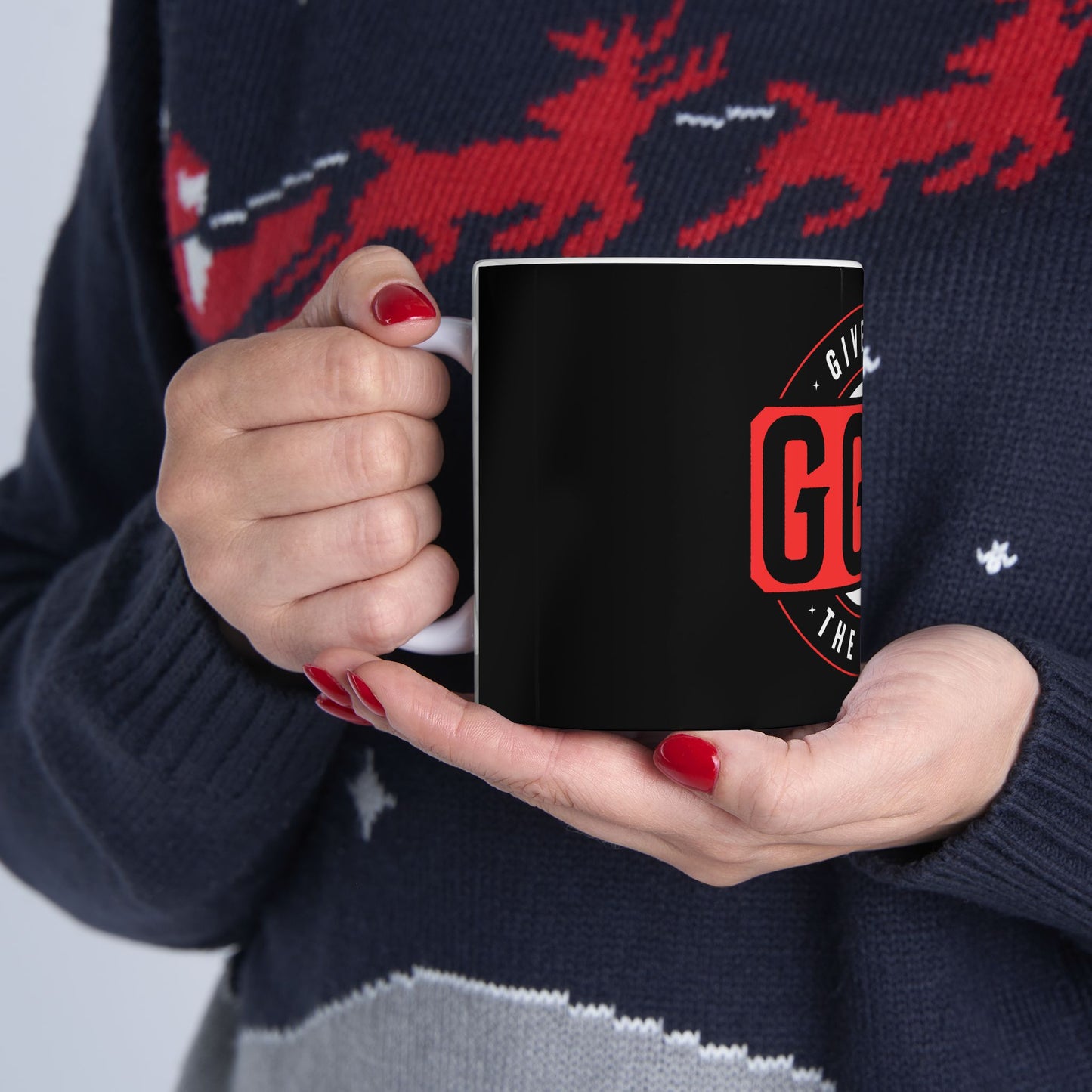 Inspirational Ceramic Mug - "Give God The Glory" - 11oz & 15oz