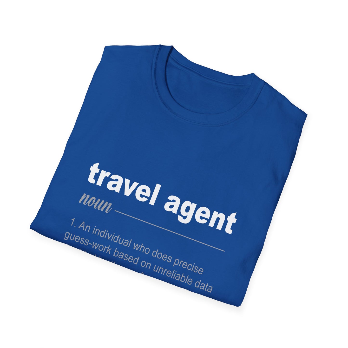 Travel Agent T-Shirt — "Noun - Travel Agent" Graphic Tee