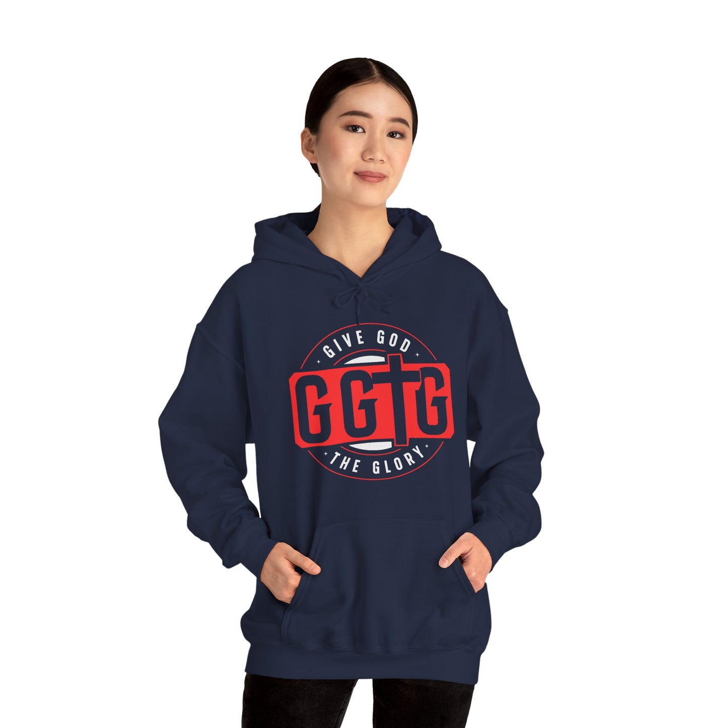 Give God the Glory Unisex Hooded Sweatshirt - Inspirational Comfort Wear