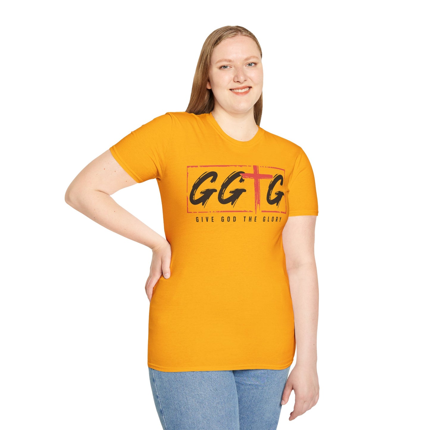Unisex Inspirational T-Shirt - 'Give God the Glory' & 'Tell Your Story'
