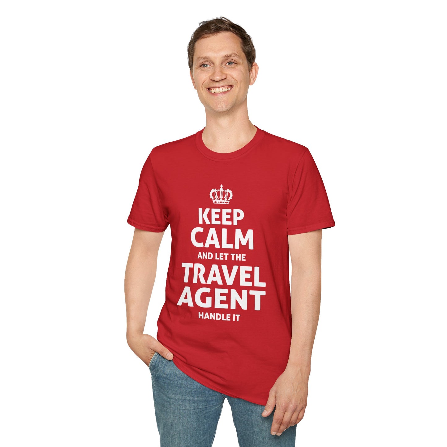 Travel Agent T-Shirt — "Keep Calm 2 - Travel Agent" Graphic Tee