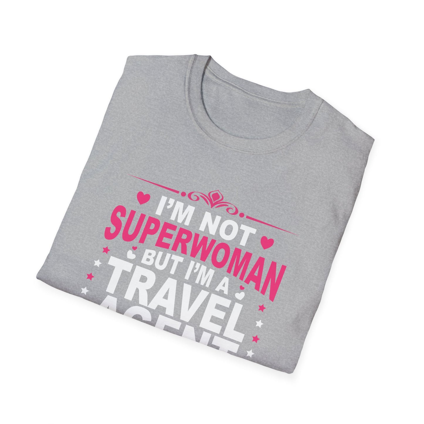 Travel Agent T-Shirt — "Super Woman 2 Travel Agent" Graphic Tee