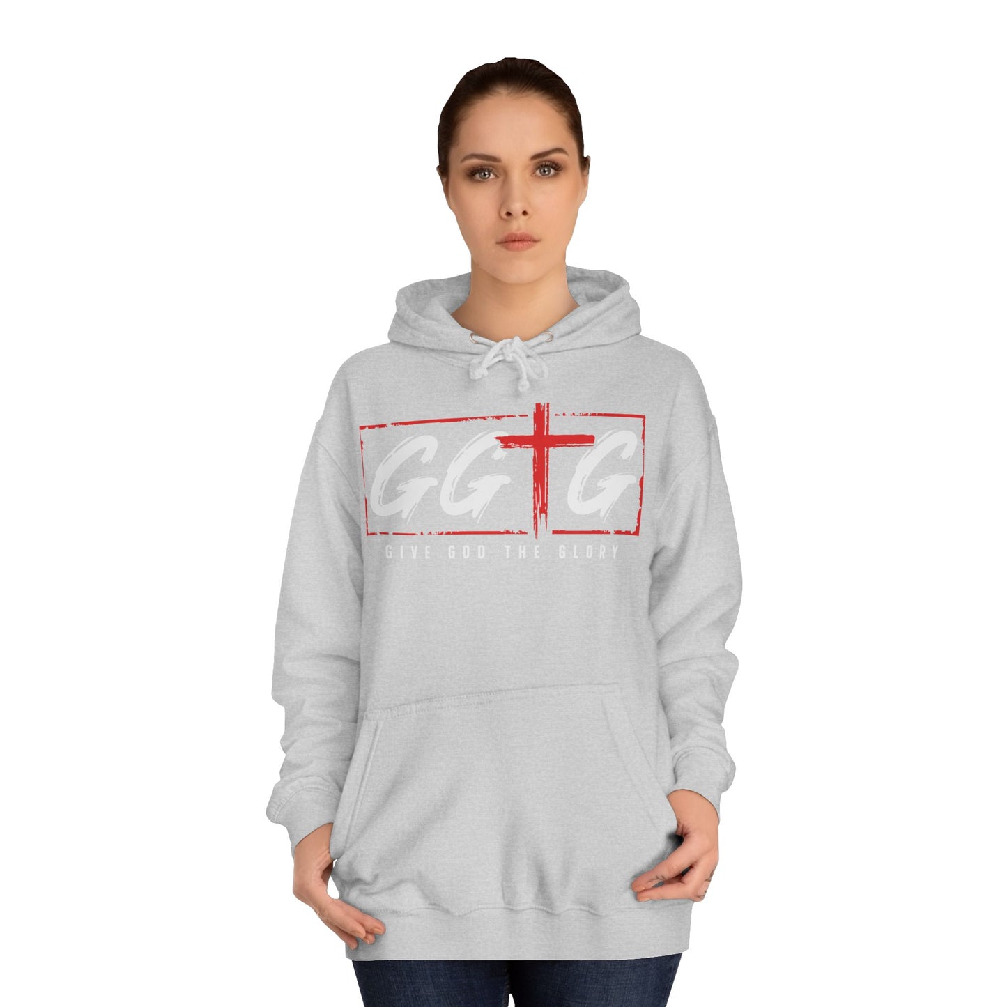 Unisex College Hoodie - Give God the Glory