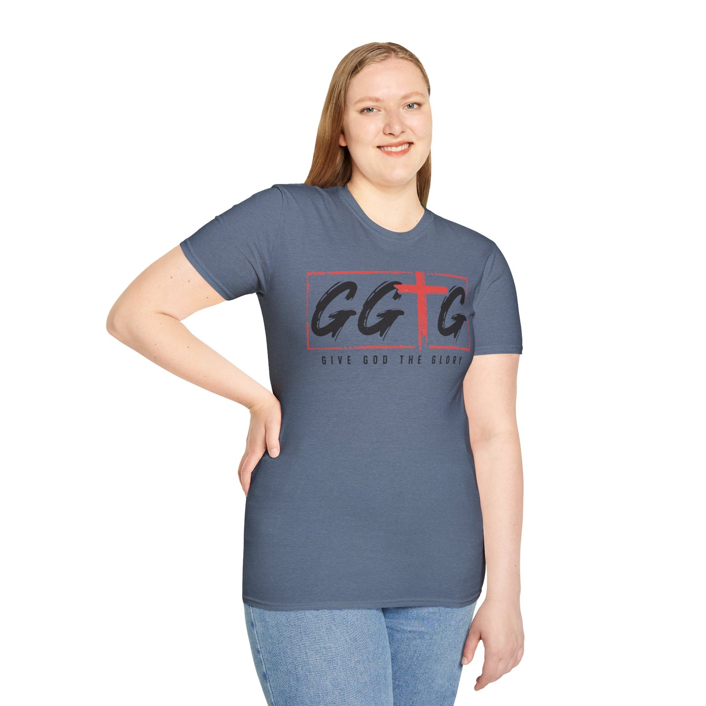 Unisex Inspirational T-Shirt - 'Give God the Glory' & 'Tell Your Story'