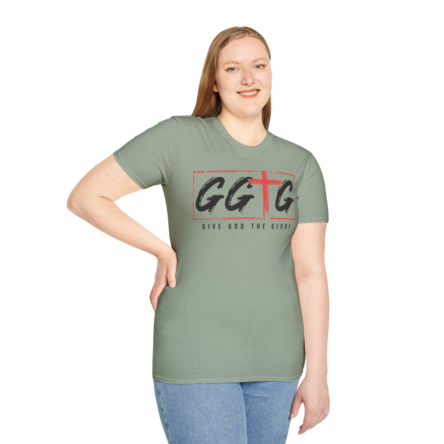Unisex Inspirational T-Shirt - 'Give God the Glory' & 'Tell Your Story'