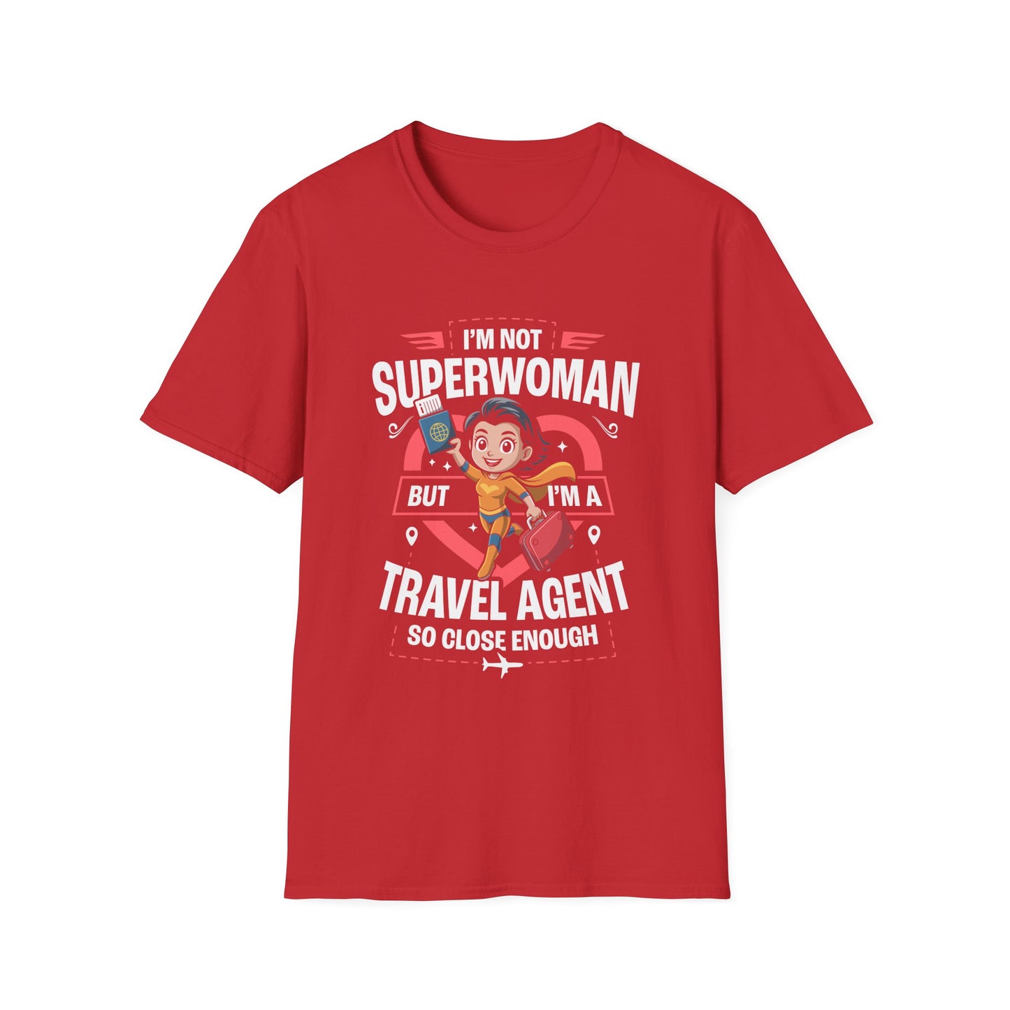 Travel Agent T-Shirt — " Super Woman Travel Agent" Graphic Tee