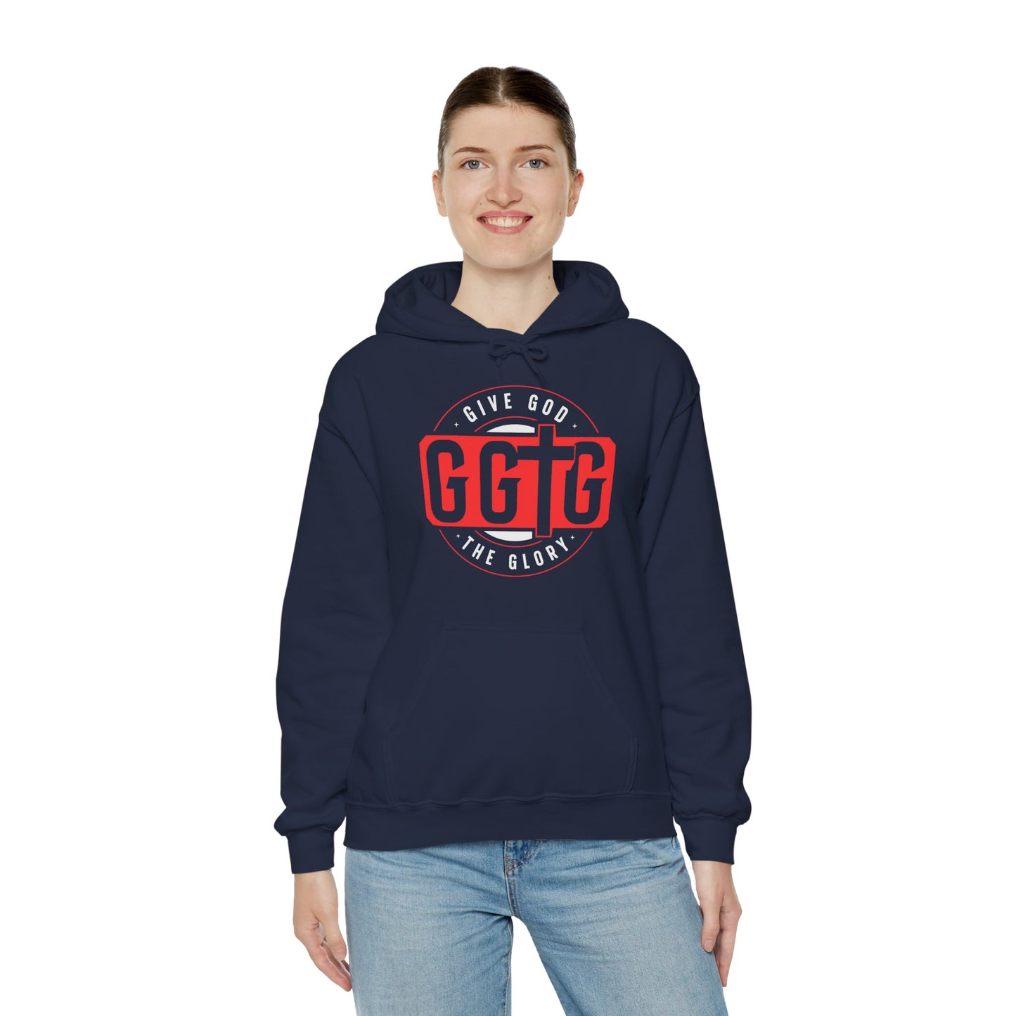 Give God the Glory Unisex Hooded Sweatshirt - Inspirational Comfort Wear