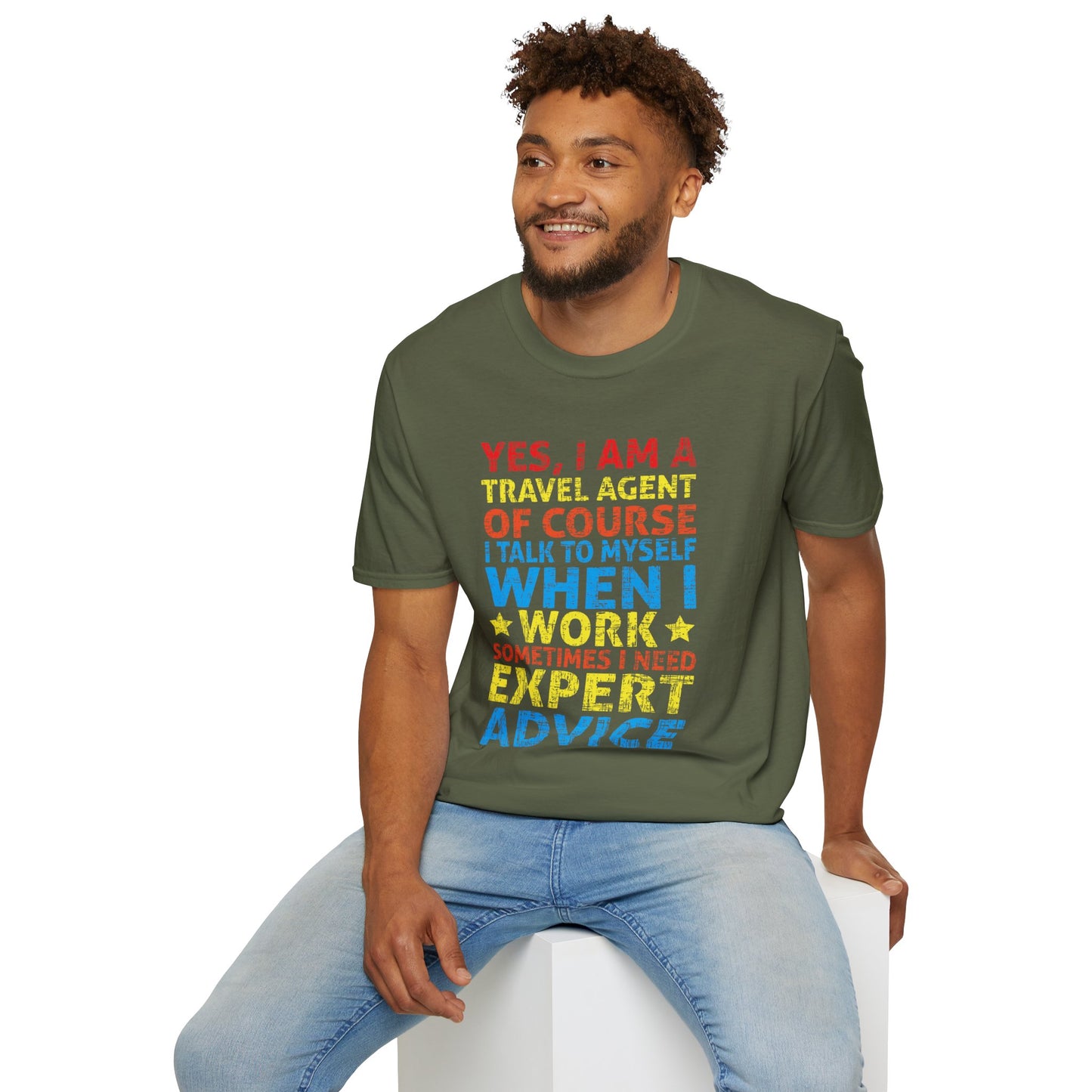 Travel Agent T-Shirt — "Expert Advice - Travel Agent" Graphic Tee