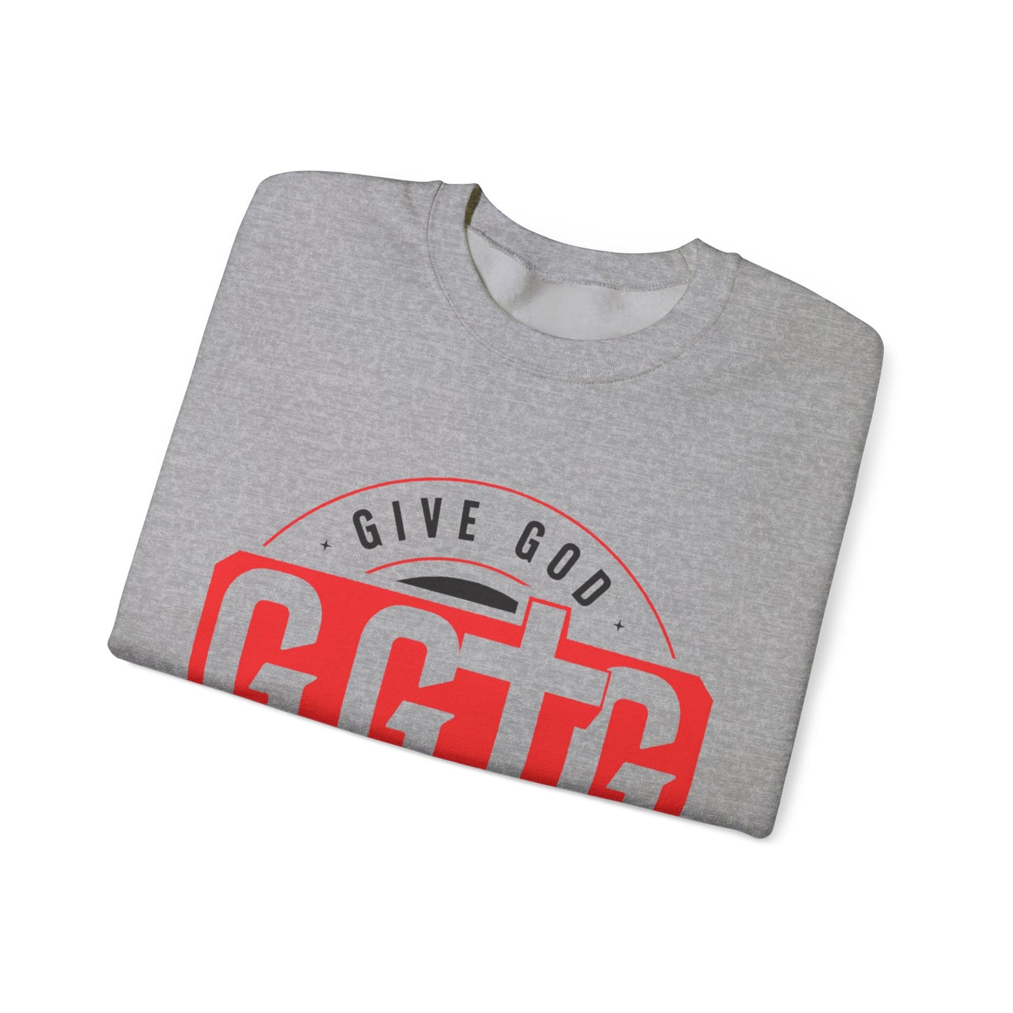 Inspirational Crewneck Sweatshirt - "Give God The Glory" & "Tell Your Story"