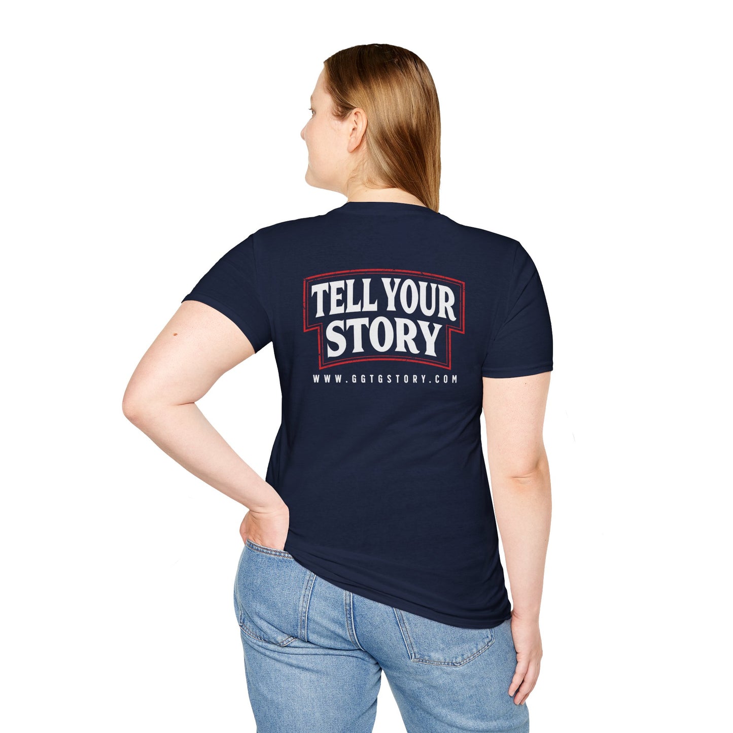 Unisex Softstyle T-Shirt - 'Give God the Glory & Tell Your Story' Inspirational Tee
