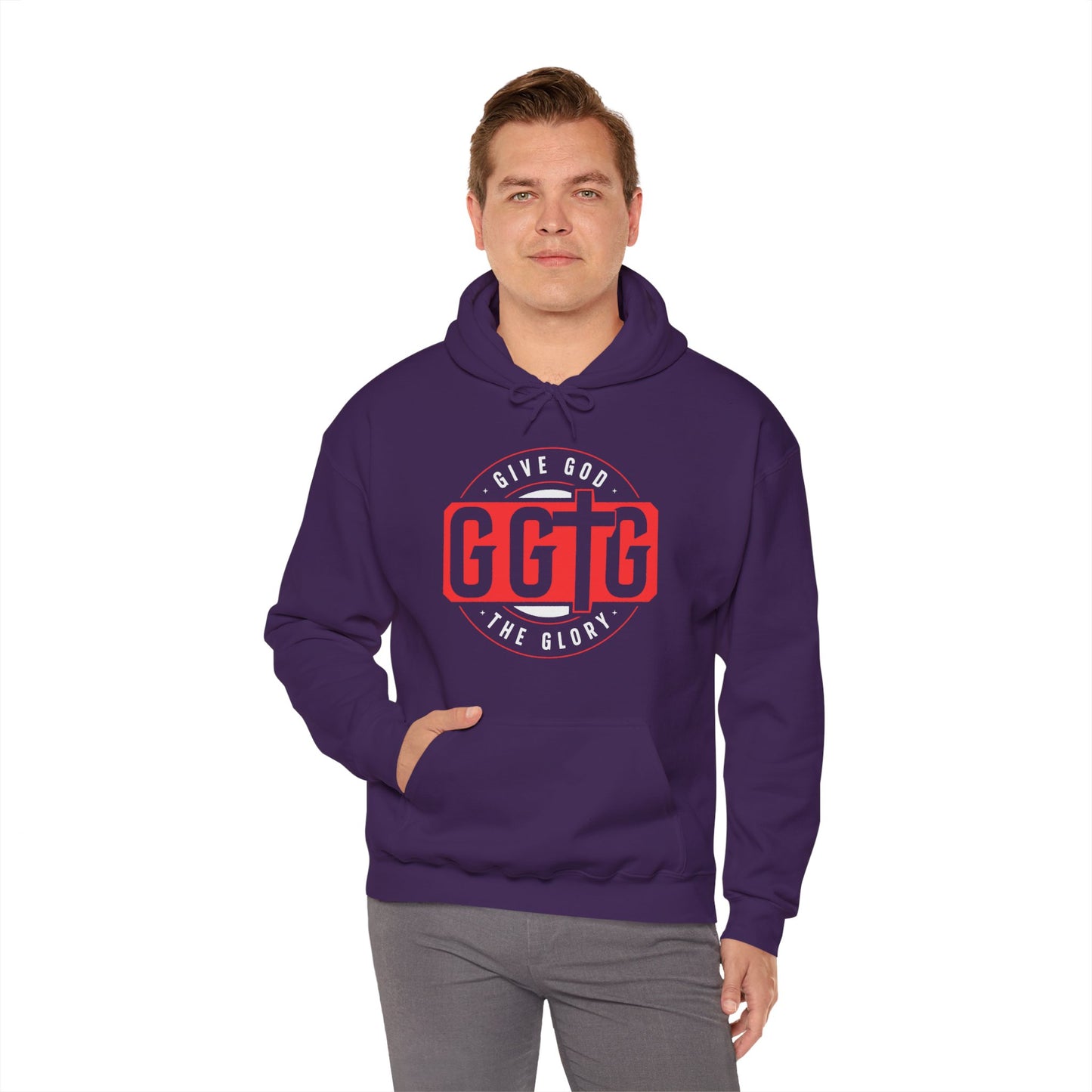 Give God the Glory Unisex Hooded Sweatshirt - Inspirational Comfort Wear