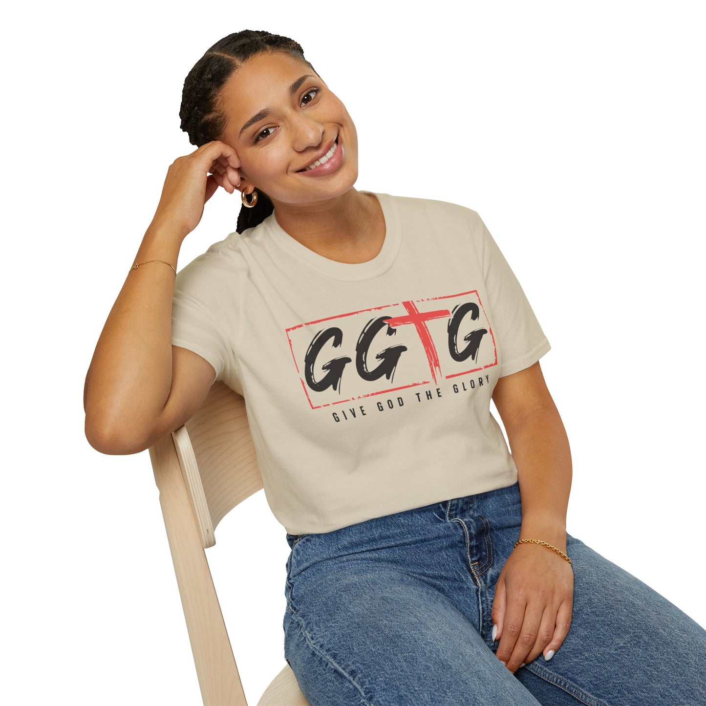 Unisex Inspirational T-Shirt - 'Give God the Glory' & 'Tell Your Story'