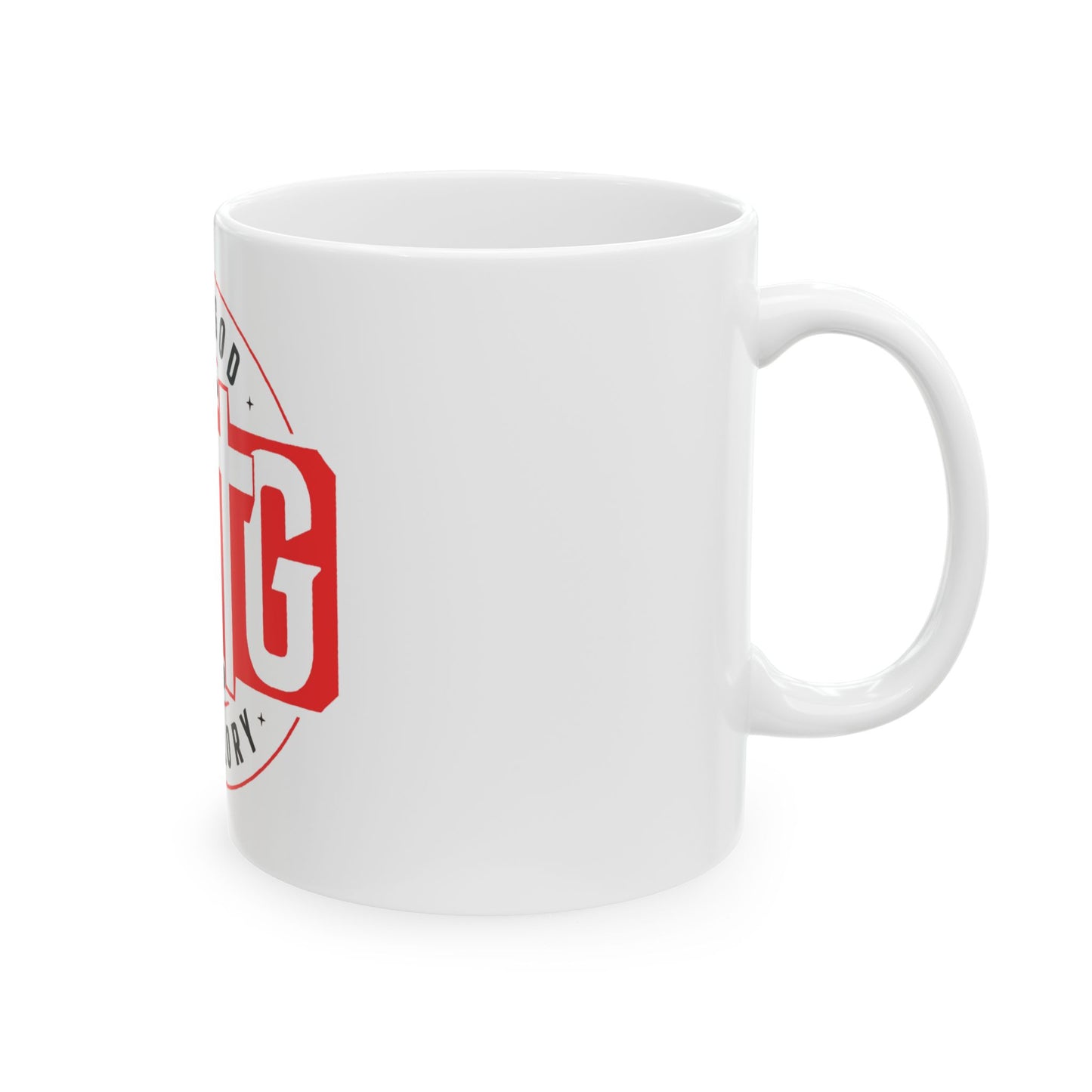 Inspirational Ceramic Mug - "Give God The Glory" - Perfect for Faith and Motivation