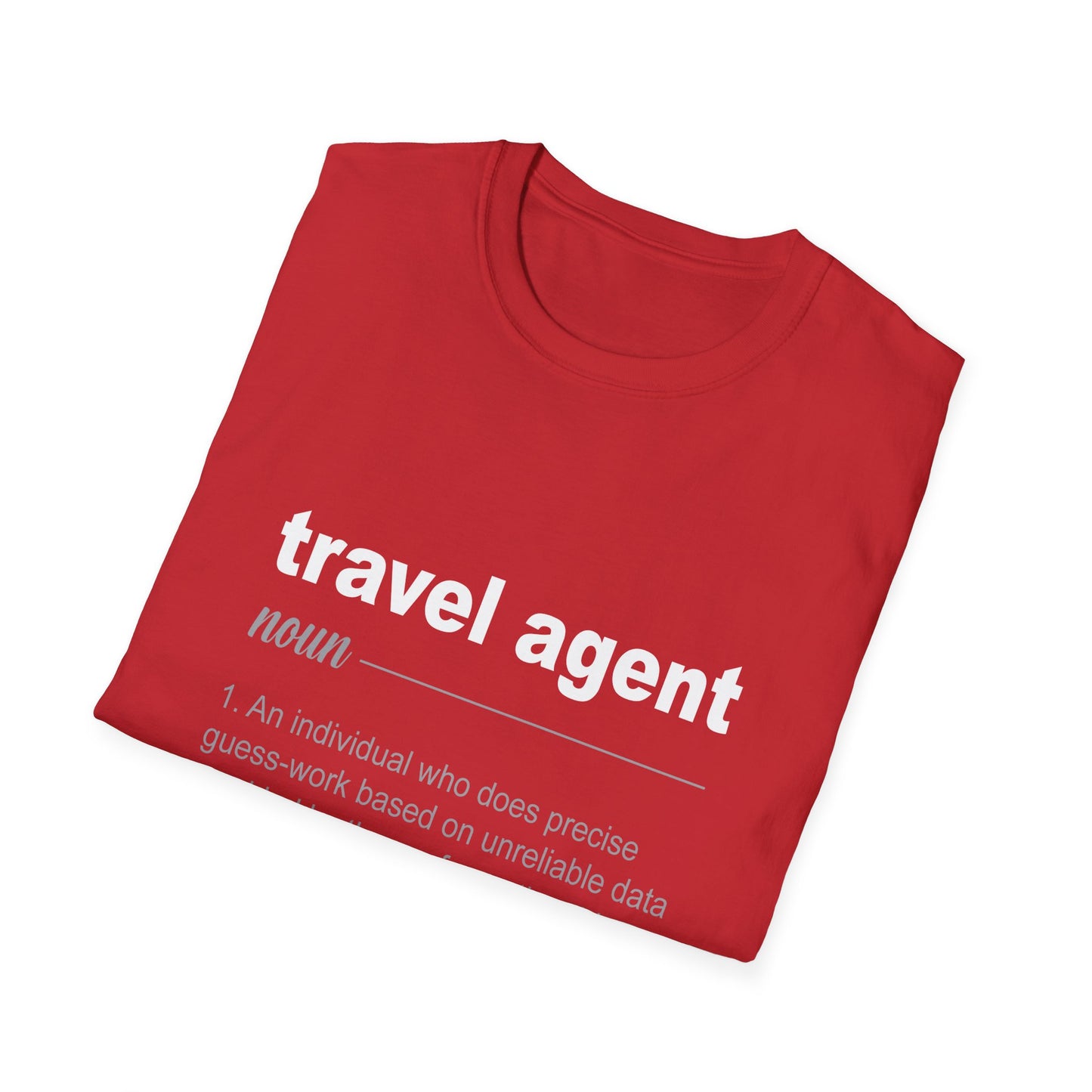 Travel Agent T-Shirt — "Noun - Travel Agent" Graphic Tee