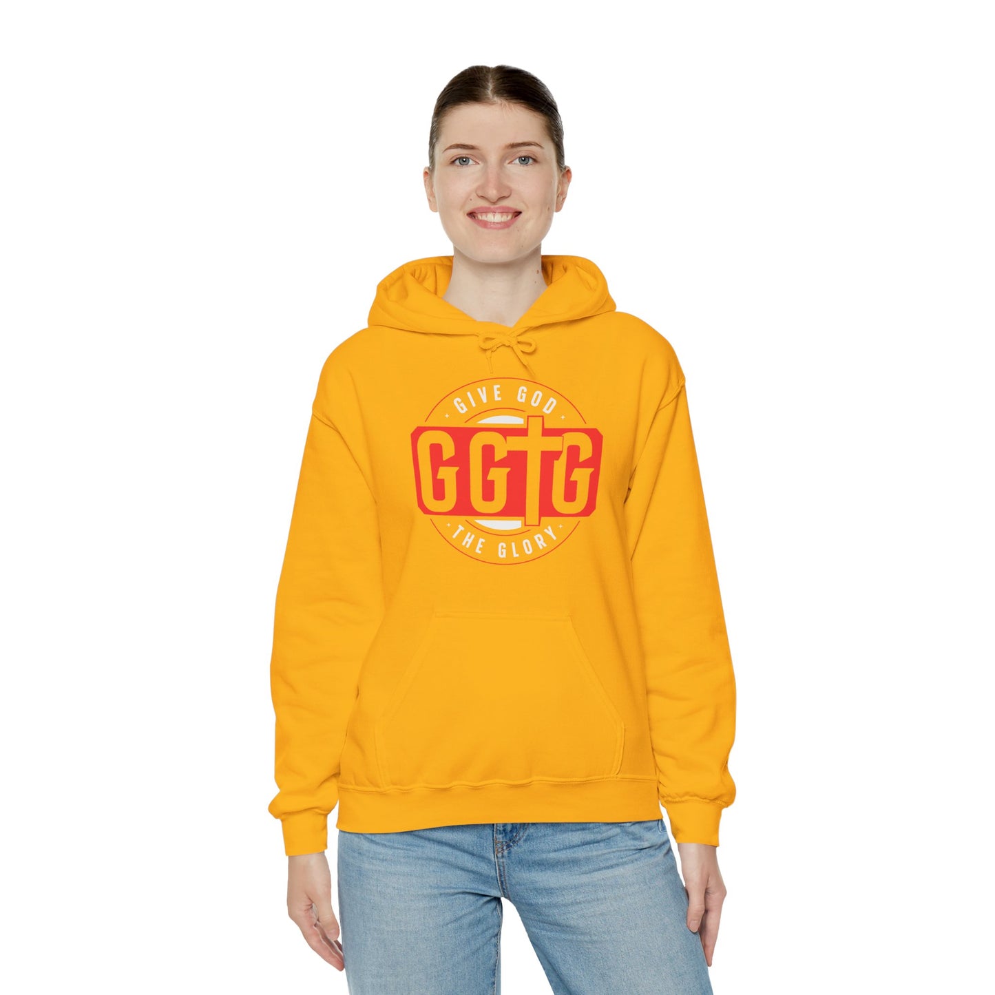 Give God the Glory Unisex Hooded Sweatshirt - Inspirational Comfort Wear