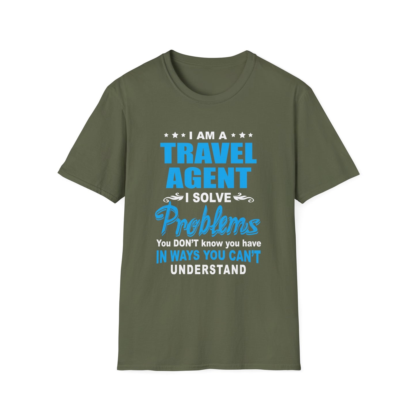 Travel Agent T-Shirt — "Solve Problems Travel Agent" Graphic Tee